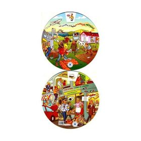 KELIME ÇARKI - İŞ HAYATI VE MESLEKLER (İNGILIZCE, İSPANYOLCA, ALMANCA, FRANSIZCA, İTALYANCA) MULTILINGUAL VOCABULARY WHEELS - AT WORK - KOLEKTIF