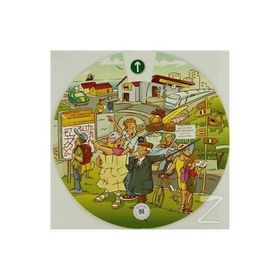 KELIME ÇARKI - KENT HAYATI VE YÖN-YOL TARIFI (İNGILIZCE, İSPANYOLCA, ALMANCA, FRANSIZCA, İTALYANCA) MULTILINGUAL VOCABULARY WHEELS - IN TOWN - KOLEKTIF