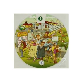 KELIME ÇARKI - KENT HAYATI VE YÖN-YOL TARIFI (İNGILIZCE, İSPANYOLCA, ALMANCA, FRANSIZCA, İTALYANCA) MULTILINGUAL VOCABULARY WHEELS - IN TOWN - KOLEKTIF