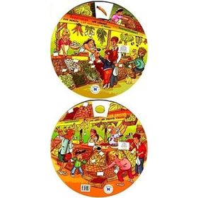 KELIME ÇARKI - MEYVELER VE SEBZELER (İNGILIZCE, İSPANYOLCA, ALMANCA, FRANSIZCA, İTALYANCA) MULTILINGUAL VOCABULARY WHEELS - FRUIT AND VEGETABLES - KOLEKTIF