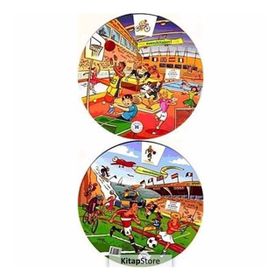 KELIME ÇARKI - SPOR (İNGILIZCE, İSPANYOLCA, ALMANCA, FRANSIZCA, İTALYANCA) MULTILINGUAL VOCABULARY WHEELS - SPORTS - KOLEKTIF