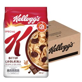 Kellog's 400 gr K Bitter Çikolatalı Kahvaltılık Buğday ve Pirinç Gevreği (3 adet)
