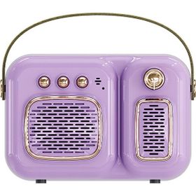 Keluofu Mor Açık Taşınabilir Retro Bluetooth Hoparlör