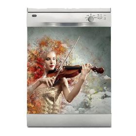 Keman Bulaşık Makinesi Sticker