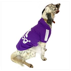 Kemique Adidog Purple Orta ve Büyük Irklar İçin Hoodie Kapşonlu Köpek Sweatshirt
