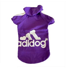 Kemique Adidog Purple Orta ve Büyük Irklar İçin Hoodie Kapşonlu Köpek Sweatshirt