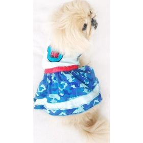 Kemique Teddy Blue Köpek Elbisesi