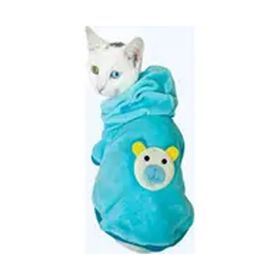 Kemique XL Mavi Blue Bear Sweatshirt Kedi Süeteri Kedi Kıyafeti