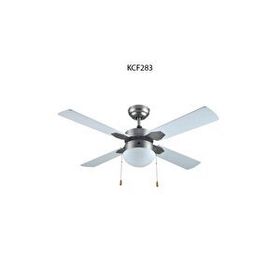 Kendal KCF-283 108 cm Çap Saten Nikel+Beyaz Avizeli Vantilatör