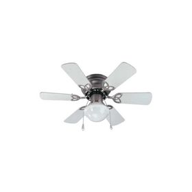 Kendal KCF278 Vanti 60 W 30 inç Ahşap Beyaz 6 Kanatlı Lambalı Avizeli İpli Tavan Vantilatörü