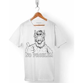 Kendim Seçtim Alf No Problem Dizisi Melmac Alıen Lıfe Form Beyaz Erkek T-shirt