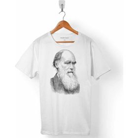 Kendim Seçtim Charles Darwin Evrim Türlerin Kökeni Evolution Beyaz Erkek Tişört