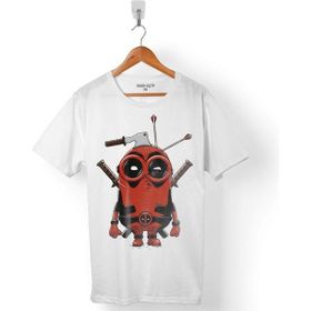 Kendim Seçtim Deadpool Minion Beyaz Erkek Tişört