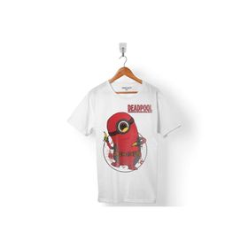 Kendim Seçtim Deadpool Minion Beyaz Erkek Tişört