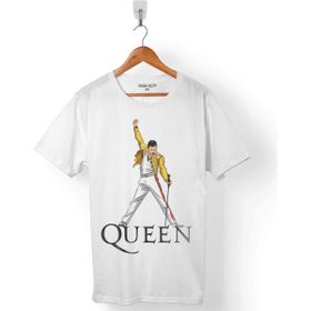 Kendim Seçtim Freddie Mercury Rock Queen We Are The Champions Beyaz Erkek Tişört