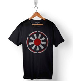 Kendim Seçtim Galactic Empire Logo Star Wars Yıldız Savaşları Baskılı Siyah Unisex T-Shirt