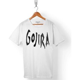 Kendim Seçtim Gojira Progresif Metal Logo Beyaz Erkek T-shirt