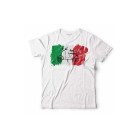 Kendim Seçtim Italian Flag Italya Bayrağı Vespa Scooter Beyaz Çocuk T-shirt