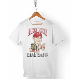 Kendim Seçtim John Cena Never Give Up WWE Amerikan Güreşi Beyaz Erkek Tişört