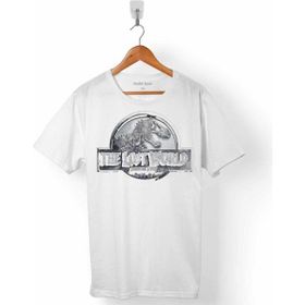 Kendim Seçtim Jurassic Park Dinazor Beyaz Erkek Tişört
