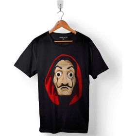 Kendim Seçtim La Casa De Papel Logo Baskılı Siyah Unisex T-Shirt