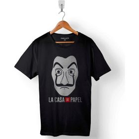 Kendim Seçtim La Casa De Papel Logo Baskılı Siyah Unisex T-Shirt
