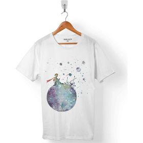 Kendim Seçtim Le Petit Prince Little Küçük Prens Beyaz Erkek Tişört