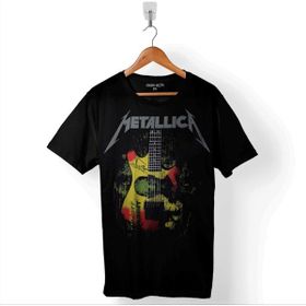 Kendim Seçtim Metallica Kirk Ouija Board Guitar Rock Gitar Baskılı Siyah Unisex T-Shirt