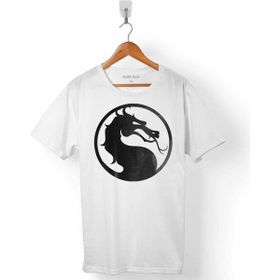 Kendim Seçtim Mortal Kombat X Logo Beyaz Erkek Tişört