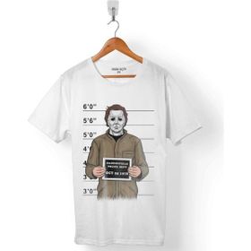 Kendim Seçtim Mr Michael Myers Bad Boy Beyaz Erkek Tişört