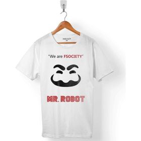 Kendim Seçtim Mr. Robot Who Is Fsociety Ben Robot Beyaz Erkek Tişört