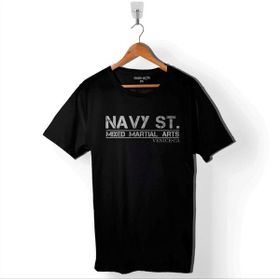 Kendim Seçtim Navy ST. Kingdom 2014 MMA PNGGYM Baskılı Siyah Unisex T-Shirt