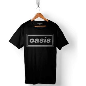 Kendim Seçtim Oasis Band Logo Tasarım Baskılı Siyah Unisex T-Shirt