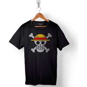 Kendim Seçtim One Piece Straw Hat New World Computer Baskılı Siyah Unisex T-Shirt