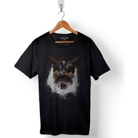Kendim Seçtim Overwatch Lucio Heroes Steam Logo Baskılı Siyah Unisex T-Shirt