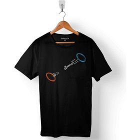 Kendim Seçtim Portal 2 Is The Cake Still A Lie Gaming Bytes Baskılı Siyah Unisex T-Shirt