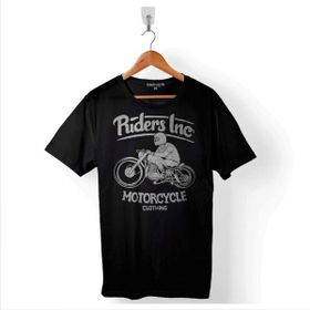 Kendim Seçtim Riders INC Motorcycle Clothing Motosiklet Kask Baskılı Siyah Unisex T-Shirt