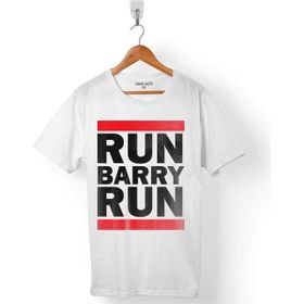 Kendim Seçtim Run Barry Run Flash Star Beyaz Erkek Tişört