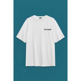 Kendim Seçtim Sırt Ön Baskılı Oversize Beyaz Aldi Beni Bi Darluk Karadeniz Trabzon Erkek T-Shirt