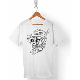 Kendim Seçtim Skull Korsan Kuru Kafa Rock Zafer Işareti Metallıca Beyaz Erkek T-shirt