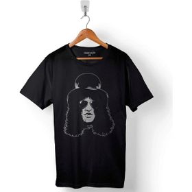 Kendim Seçtim Slash Guitar Coldplay Baskılı Siyah Unisex T-Shirt