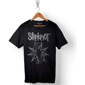Kendim Seçtim Slipknot Ravado Goat Star Logo Baskılı Siyah Unisex T-Shirt