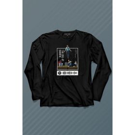 Kendim Seçtim Stranger Things Sezon 4 Baskılı Running Up That Hill Siyah Unisex T-Shirt