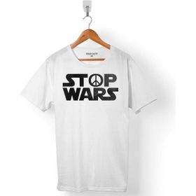 Kendim Seçtim T01B2723 Stop Wars Star Yıldız Savaşları Peace Barış Sembolü Erkek T-Shirt