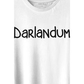 Kendim Seçtim T01S3842 Darlandum Darlandım Dar Lan Dum Karadeniz Trabzon Baskılı Beyaz Unisex T-shirt