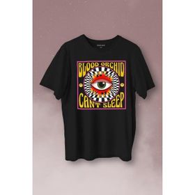 Kendim Seçtim T01S4005 Can't Sleep Urban Street Sokak Wear Baskılı Siyah Unisex T-shirt