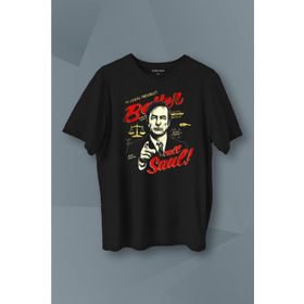 Kendim Seçtim T01S4103 Better Call Soul Breaking Bad Dizi Film Baskılı Siyah Unisex T-shirt