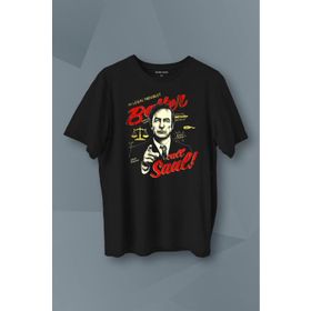 Kendim Seçtim T01S4103 Better Call Soul Breaking Bad Dizi Film Baskılı Siyah Unisex T-shirt