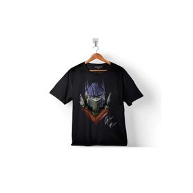 Kendim Seçtim T03B2841 Transformers Optımus Prıme Logo Deceptıcon 3 Siyah Çocuk T-shirt