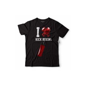 Kendim Seçtim T03S3517 I Love Kıck Boxıng Boks Eldiveni Çocuk Tişört
